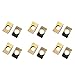JCBIZ 12pcs M8 Solid Half Moon Nuts Washer Spacer Furniture Hardware Accessories for Furniture Connect (Length 27mm x Width 14mm)