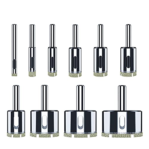 Juego de brocas con recubrimiento de diamante 10 piezas miniatura 1
