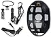 AQUOS Haswing Black 12V 55LBS 48inch Bow Mount Trolling Motor with 2.4 G Remote Control, Quick Release Bracket for Inflatable Boat Kayak Bass Boat Aluminum Boat Fishing, Freshwater/Saltwater Use