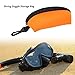 equlup Diving Goggle Storage Bag, Portable Dustproof Fall Diving Goggle Storage Bag Resistant Neoprene Gadgets Gear Pouch for Sunglasses Glasses (Orange)