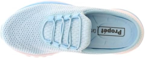 Propet Women's Tour Knit Slide Sneakers, Baby Blue, 10 Narrow US | Image 3