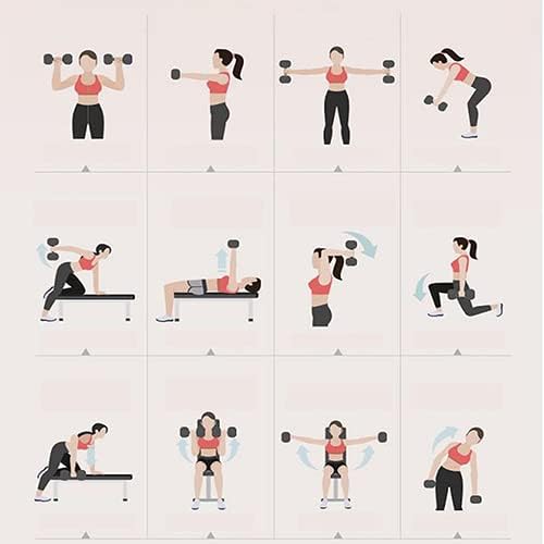 Miniatura 6 de Juego de mancuernas ajustables, pesas para mujer, patente D988438S