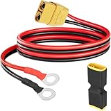 Xiatiaosann XT90H - Oリングコネクタケーブル 10AWG XT90Hメスプラグ - Oリングコネクタ延長電源ケーブル RC LiPoバッテリー、ソーラーパワーステーション、ドローン、RV用