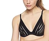 High-Apex-BH, gepadded Passionata Damen Graphic Bügel-BH, Schwarz (Schwarz 11), 65D