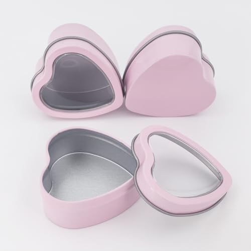 Latas de metal con corazón para recuerdos de bodas y detalles creativos 8