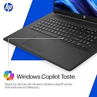 HP Laptop mit 17,3" FHD Display, AMD Ryzen 3 7320U, 8 GB DDR5 RAM, 512 GB SSD, AMD Radeon Grafik, Windows 11, QWERTZ, Schwarz inkl. 25 GB Dropbox-Speicher für 12 Monate – Ansicht 7