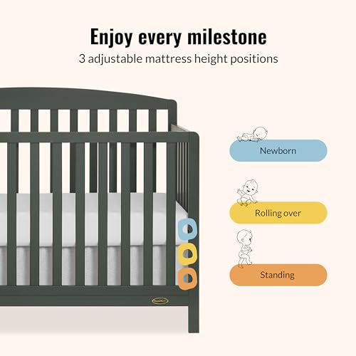 Image of Dream On Me Odelle 5-in-1 Convertible Full Size Baby Crib, GREENGUARD Gold