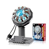 Optic Axis Iroman Arc Reactor Super Man Building Block Set -Proof Tony Stark Has A Heart with IronFigure - Robot Acrylic Lamp Collectible Gift for Fathers Dad Day Toy, Compatible with Major Brand