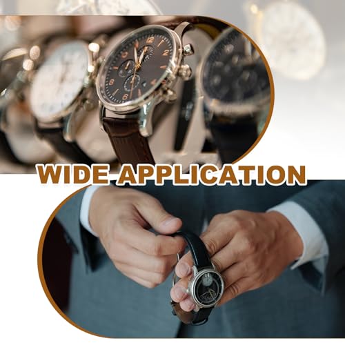 Correa de reloj de 22mm suave anti-rozaduras de piel encerada al aceite 6