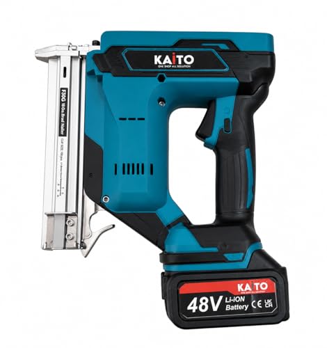 Image of KAITO F30G 30MM Cordless Brad Nailer | 10-30MM Straight Nails | 2 x 48V Battery Powered Nail Gun | Perfect for Wood-Work | for Carpenters, Sofa Makers & Tent House Makers | Charger & Nails Included