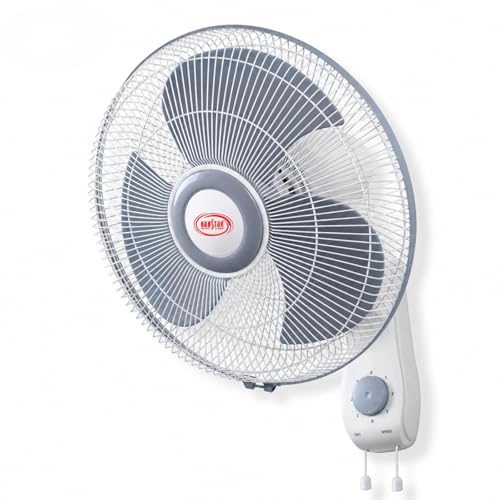 Image of AIRSWING Wall Fan 400mm | High Speed 2100 RPM Motor | Wide Oscillation | 3 Speed Settings | Low Noise Performance | Space Saving Wall Mounted Fan for Home & Office