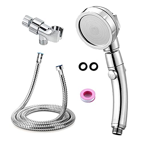 Ducha de Mano con Manguera Acero Inoxidable 59in y Soporte Ajustable