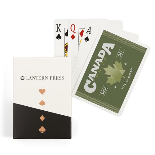 Baraja Póker Quebec Canada Pride 52 Cartas Tamaño Poker