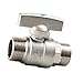 Butterfly Handle Ball 1/2 Inch 6 Inch Double Male Thread Design Suitable for Pipe Systems Industrial Fluid Control Ball