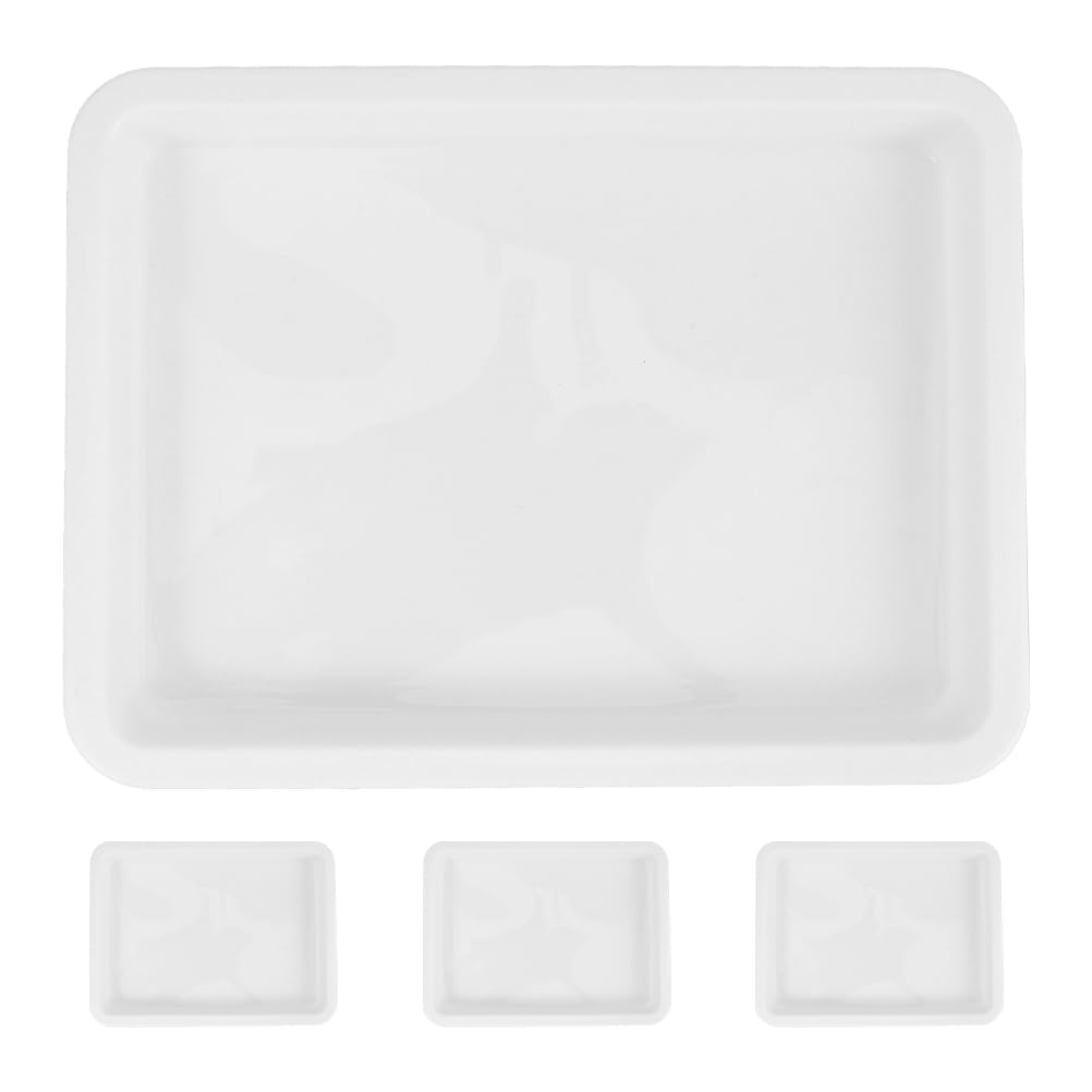 Plateaux de réactifs anti-acide et alcali faciles à nettoyer lot de 4 pour labo