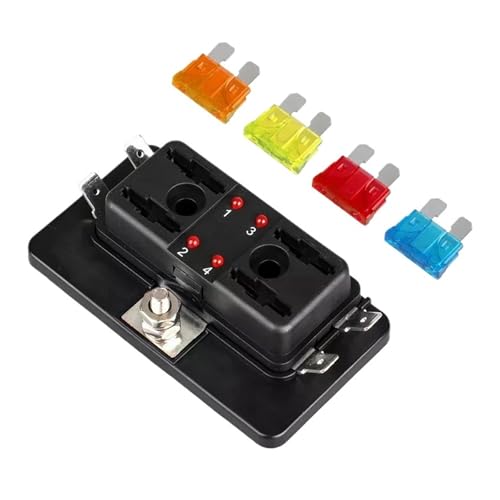 Bloc de fusibles à lame pour organiser le circuit électrique secondaire 12V