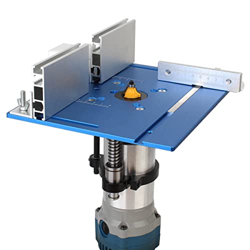 image for KETIPED Aluminium Router Table Insert Plate,Woodworking Benches 9.4x7.