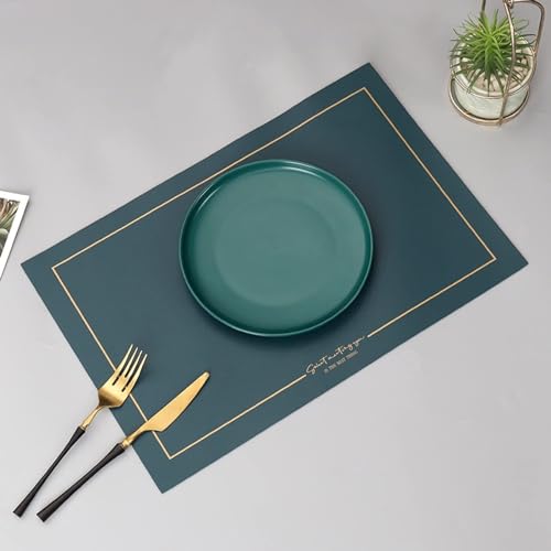 Set de table en cuir antidérapant évite les taches sur table - 3