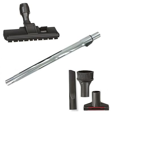 EuroStore07® ASPIRAPOLVERE TUBO RIGIDO + SPAZZOLA CON RUOTE + TRIS BOCCHETTE UNIVERSALE DIAM 32 MM