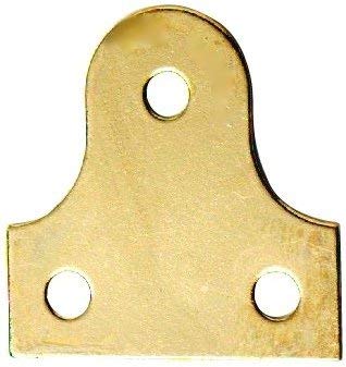 Hardware for You LTD 50MM Solid Brass 3 Hole Plain Picture Hook Bracket Pack of 12