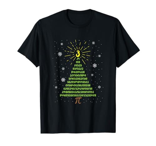 Funny Pi Tree Christmas Math Teacher Ugly Sweater t-shirt, Preto, S