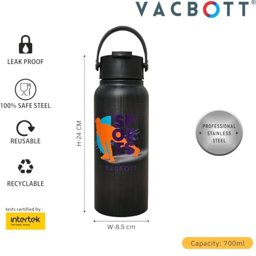 Image of Clay Craft Water Bottle Stainless Steel Sports Bottle|Double Walled 18 Hours Hot and 24 Hours Cold Vacuum Insulated Flask 700 ml|Travelling|Lightweight|BPA Free|BIS Certified|1 Year Limited Warranty