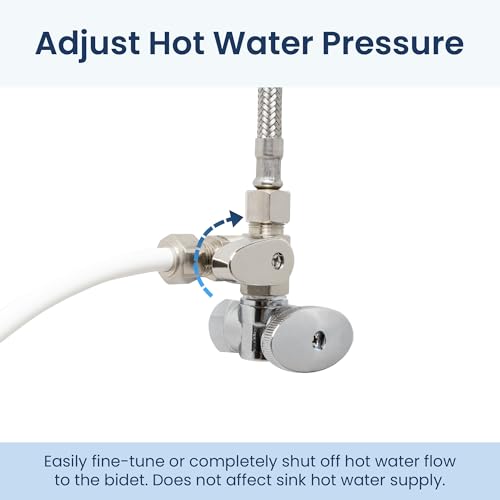 Adaptateur eau chaude bidet LUXE contre les fuites de WC - 4