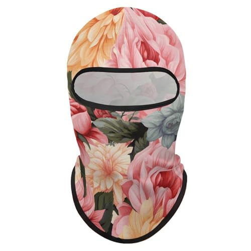 Balaclava para esquí, máscara facial completa con protección solar, estampado floral, refrescante para verano, bufanda para cuello y cabeza, ideal para ciclismo, hombres y mujeres miniatura 1