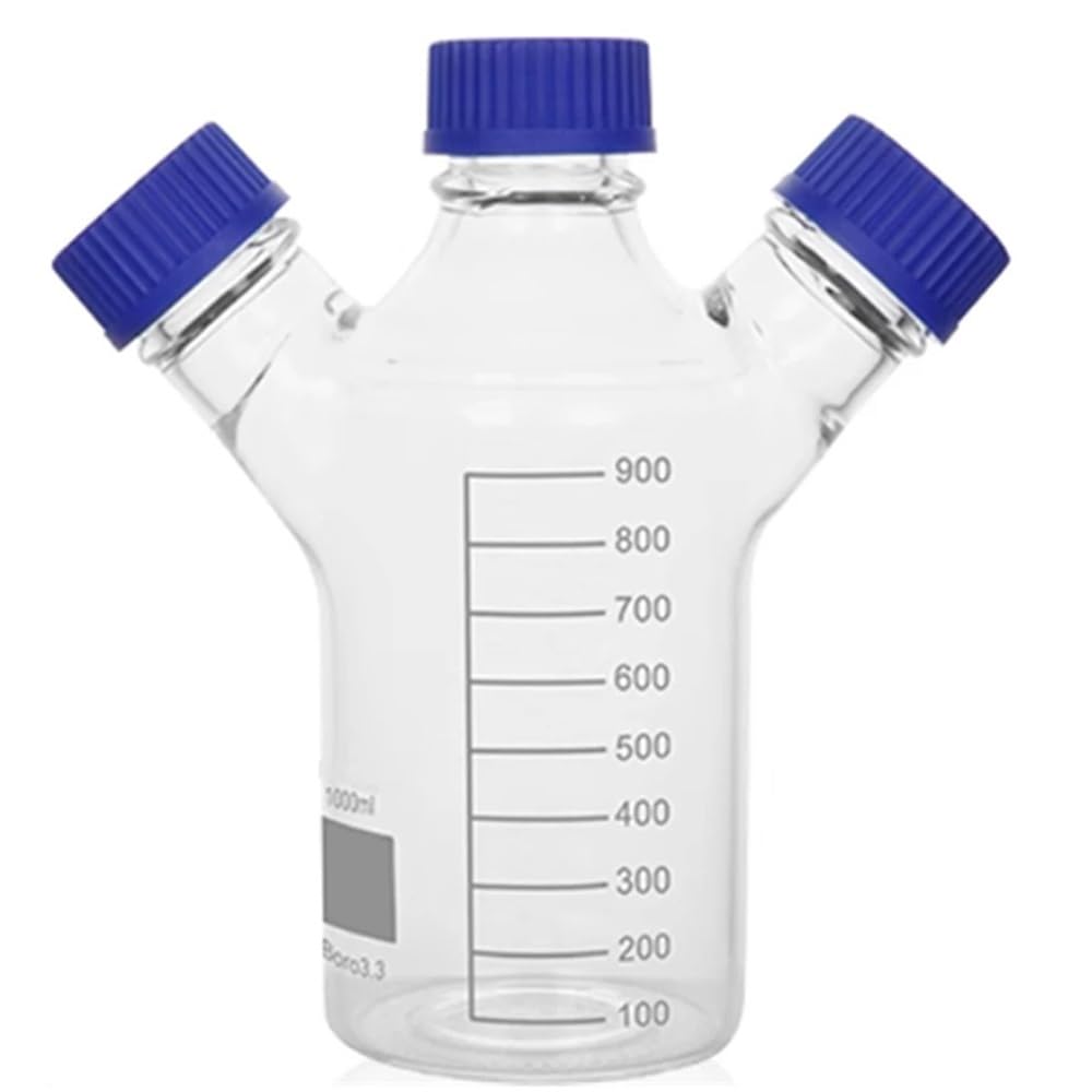 Laborgeräte und -ausrüstung Labor Drei Lagerung Flasche 3-Hals Glas Mobile Phase Kolben Mit GL45 Seite Hals(1000ML)