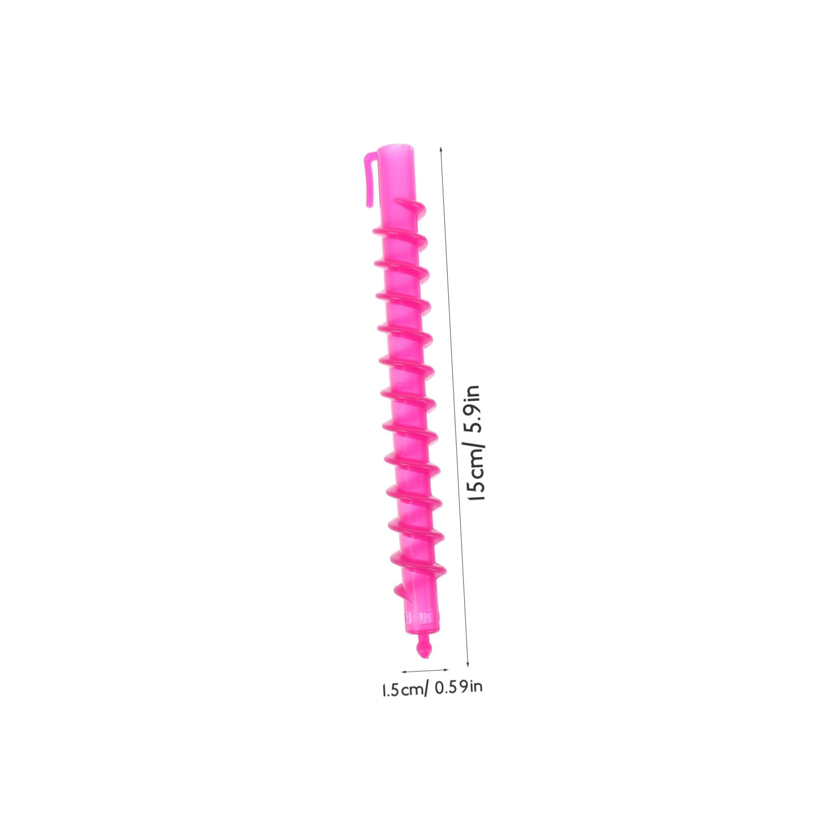 NOLITOY 100 Varillas para Permanente de Abs para Cabello, Kit de Rulos en Espiral Flexibles y Antideslizantes, Adecuado para Uso en Casa y Salón, Pack de 5 Unidades Color Aleatorio