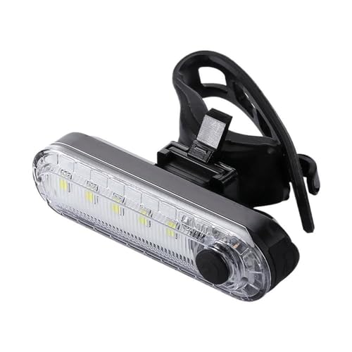 Luz trasera para bicicleta recargable blanca y roja de seguridad
