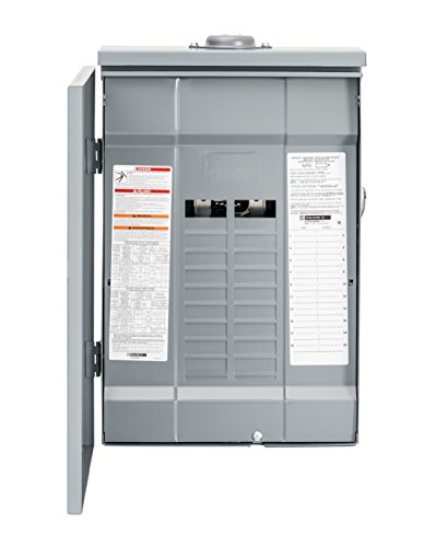 Square D - HOM2040L125PRB Homeline Load Center, 125-Amp Convertible Main Lugs, 1-Phase, 20-Space, 40-Circuit, Outdoor, Plug-on Neutral Ready