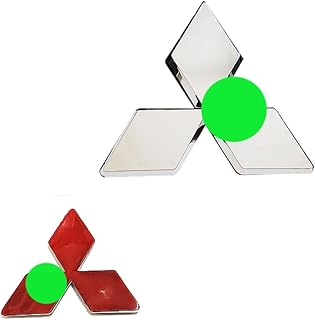 3D Car Logo Sticker Decal Sticker Car Emblem Badge Basic Replacement (Tag Compatible with Mitsu?/?Bishy, Rear Owl and Some Other Models, Size Rib 9 cm, Code:8597) - KaberEgypt 2020