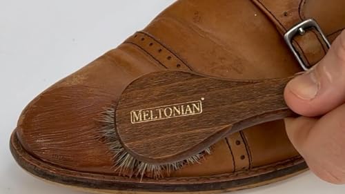 Cepillo de crin de caballo negro Meltonian con mango largo 4