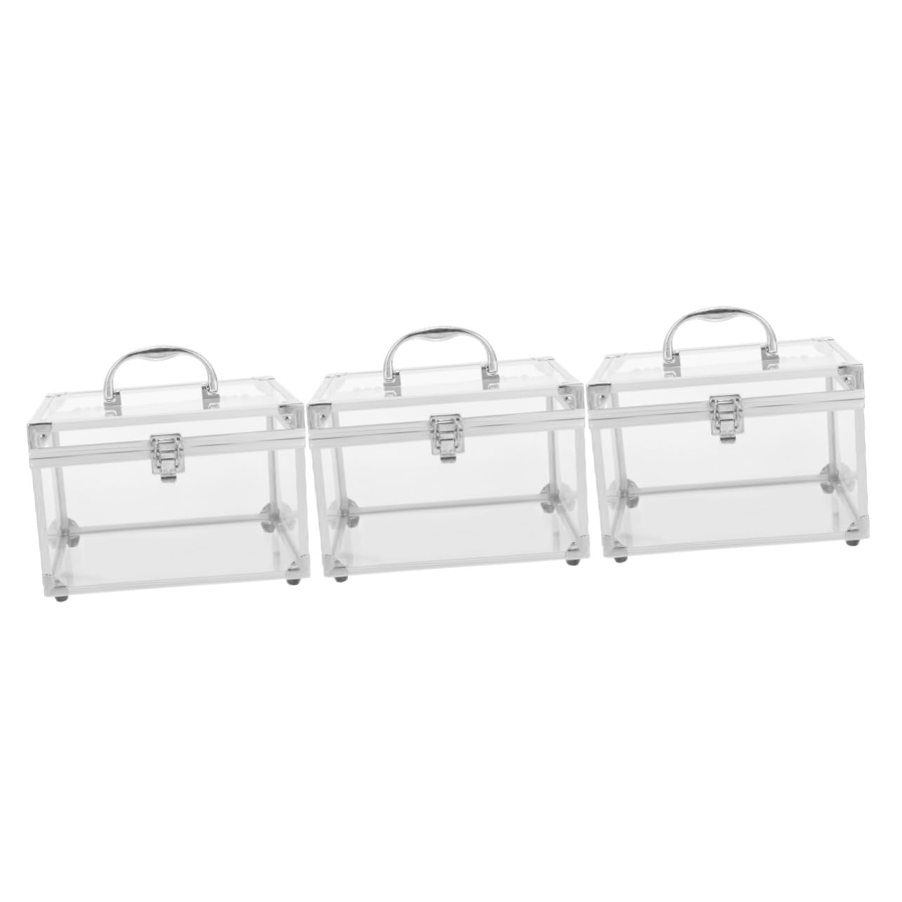 SEWACC Box CD Storage Box Durable DVD Organizer with Handle Transparent Disc Holder Case for Home and Travel Compact Design for Easy and Movie Collection