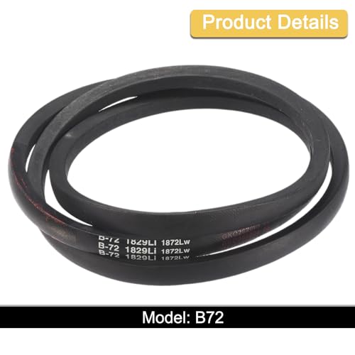 Image of uxcell 3pcs B72 Classic Wrapped V-Belt, 75 inch Outer Circ B Profile V-Belt
