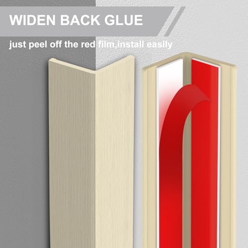 Image of Wall Corner Guard,4PCS Corner Guards for Walls Corner Protection,59 in(L) X 1-5 /8 in(W) Corner Protector Baby Safty,Prevent Getting Scratched