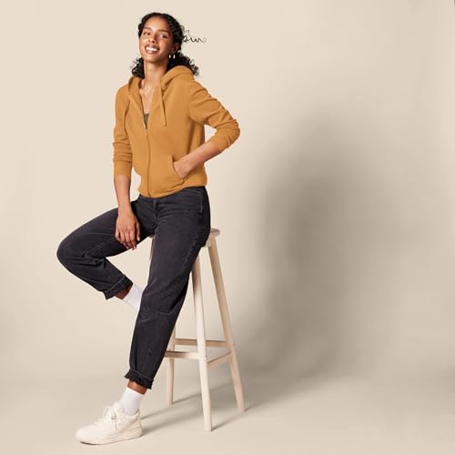 Image of Amazon Essentials Women's Midweight Fleece Full-Zip Hoodie with Drawstring (Available in Plus Size)