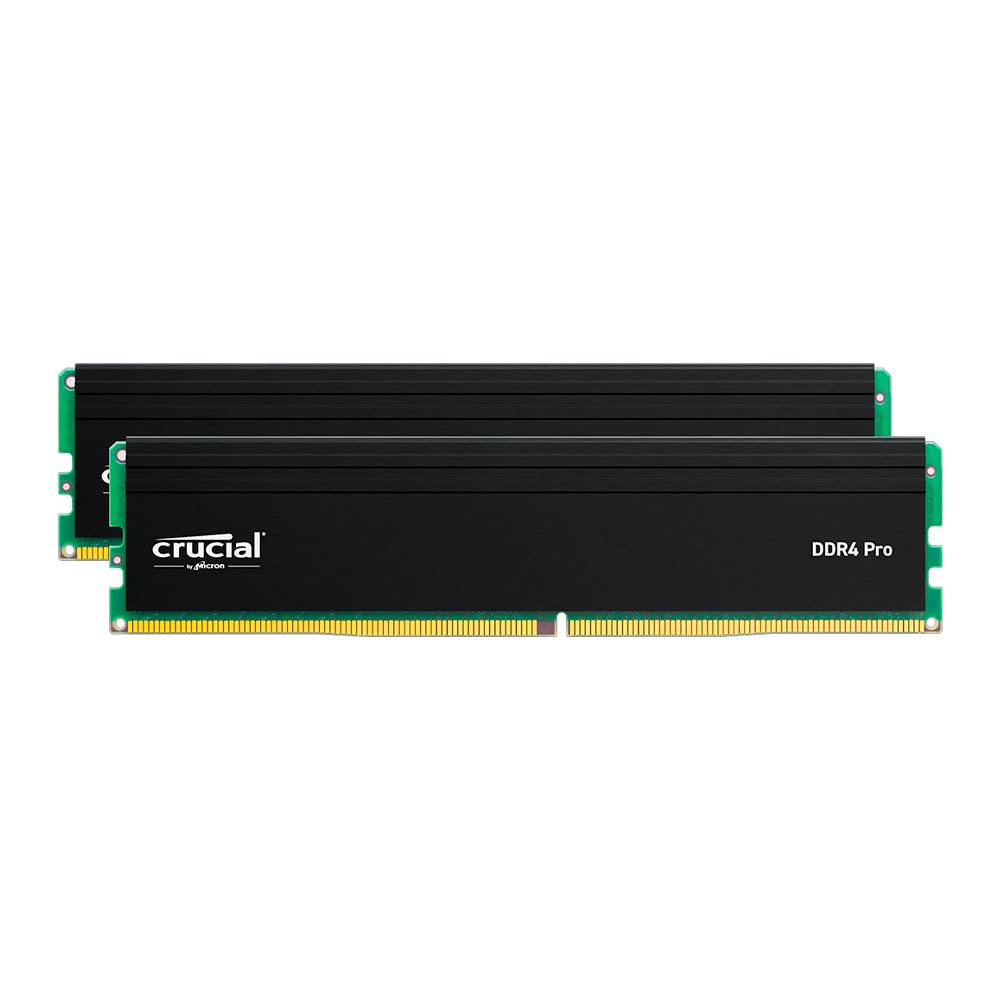 Crucial Pro 64GB DDR4 RAM Kit (2x32GB), 3200MHz (or 3000MHz or