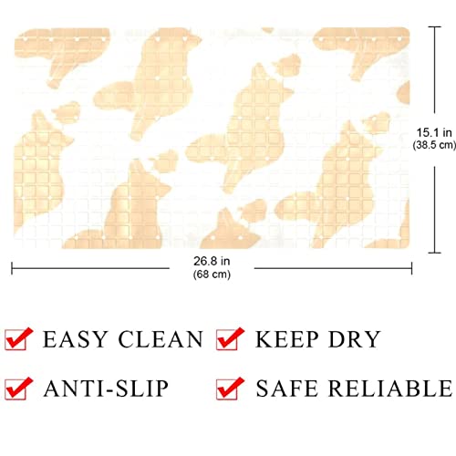 Tapis de douche antidérapant baignoire avec ventouses renard