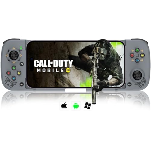 arVin Mobile Game Controller für iPhone iOS Android PC, Wireless Bluetooth Gaming Gamepad Joystick für iPhone15/14/13/12, iPad, MacBook, Tablet, Samsung, mit Programmierbarer Rücktaste-COD, Apex arVin Mobile Game Controller für iPhone iOS Android PC, Wireless Bluetooth Gaming Gamepad Joystick für iPhone15/14/13/12, iPad, MacBook, Tablet, Samsung, mit Programmierbarer Rücktaste-COD, Apex