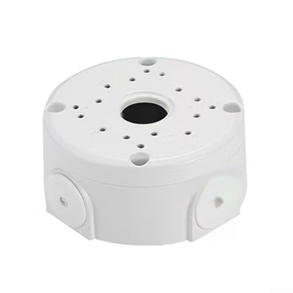 Sisinkal Metal Junction Box For Security Cameras Deep Base Cable Management System Dome Camera Mounting Bracket Aluminum Alloy Construction Weather Resistant Housing 10cm 12cm Diameter (10cm)