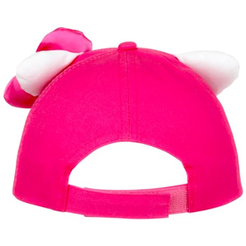 Hello Kitty Hat Bundle - Baseball Cap with Bow and Stickers - For Girls 4-6 Years - Officially Licensed Sanrio Product4