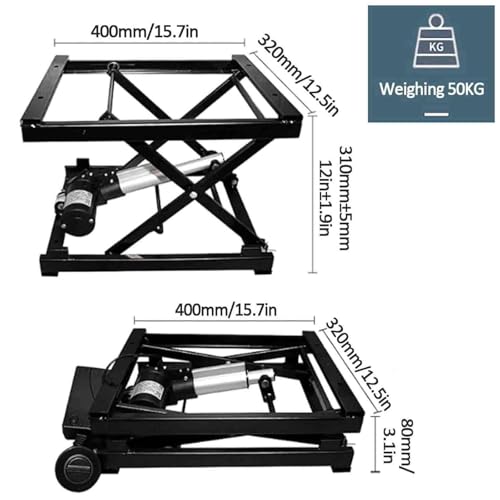 LYDZUSDP Adjustable Electric Lifting Table,Versatile Scissor Lift Coffee Table for Home and Office,Electric Height-Adjustable Platform,Smart Lifting Table