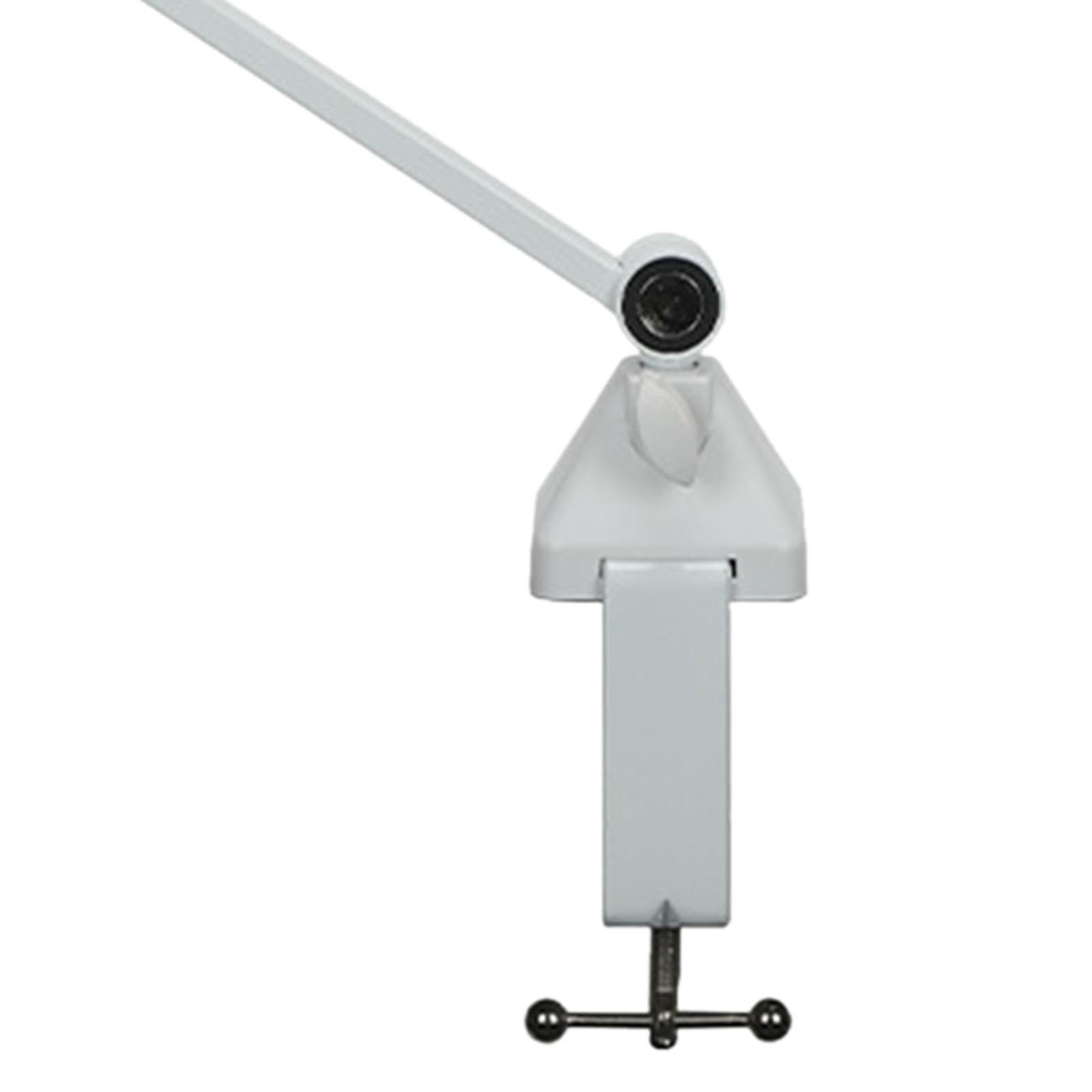 Soporte de Micrófono con Brazo Articulado, de Escritorio, Plegable Y Multiusos, Ahorra Espacio, Ideal para Radiodifusión, Grabación, Podcasting Y Músi, Blanco
