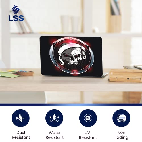 Image of LSS Laptop 15 15.6 Skin Cover with Colorful Circle Skull Pattern for HP Dell Lenovo Apple Asus Acer Compaq - Fits 13.3 inch 14 inch 15.6 inch 16 inch (2 Wrist Pads Free)