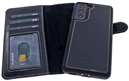 Burkley Custodia Samsung S21 Plus con Portacarte e...