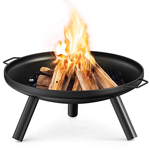 Feuerschale 60cm,Feuerschalen für den Garten,Multifunktionale Gusseisen...