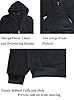 Butygity Sherpa Lined Hoodies for Men Heavyweight Full Zip Up Sweatshirt Thick Fleece Jackets Winter Warm Coats, Black, 4XL #3