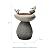 Glitzhome 20.75" H Outdoor Water Fountain with LED Light and Pump, Zen Style Faux Stone Texture Birdbath Outdoor Fountain with Birds Decor, Outdoor Floor Fountain for Porch Deck Patio Backyard
